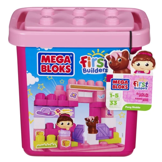 Mega Bloks Pony Stable Building Block Bucket 6633